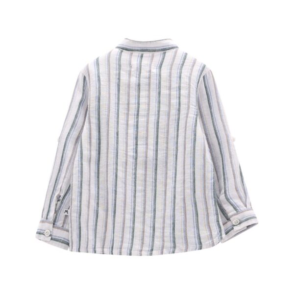 Camicia m/l.misto lino bambino