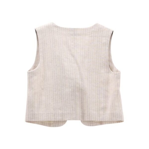 Gilet lino ragazza